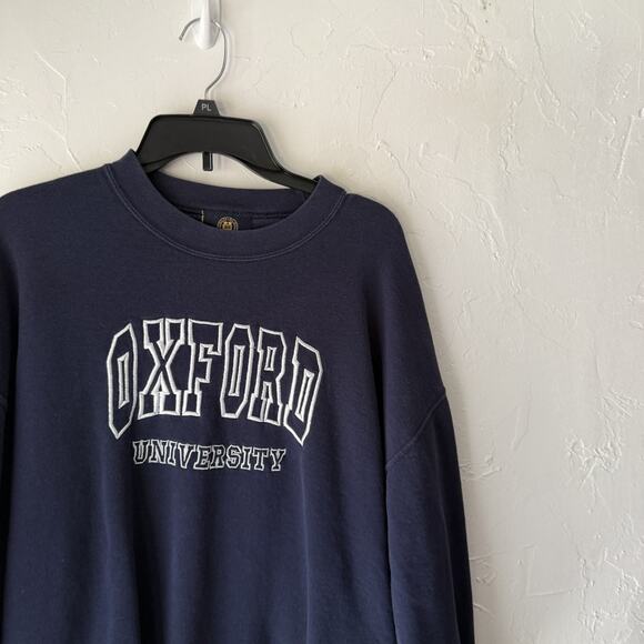 University of Oxford Sweatshirt Mens 2XL Crewneck Pullover Embroidered XXL Sweat - Picture 2 of 9